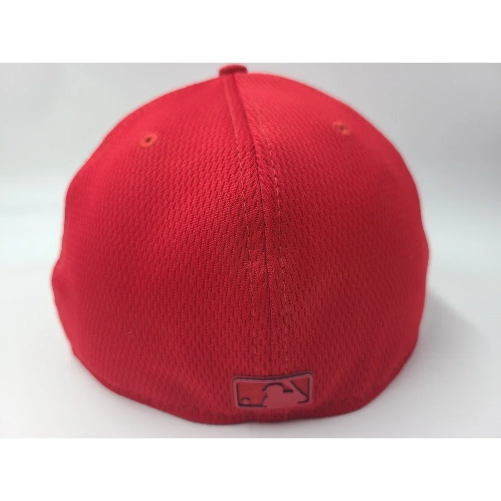 Washington Nationals New Era 59Fifty Fitted 7‎ 3/8 Hat Cap Polyester Men MLB Red